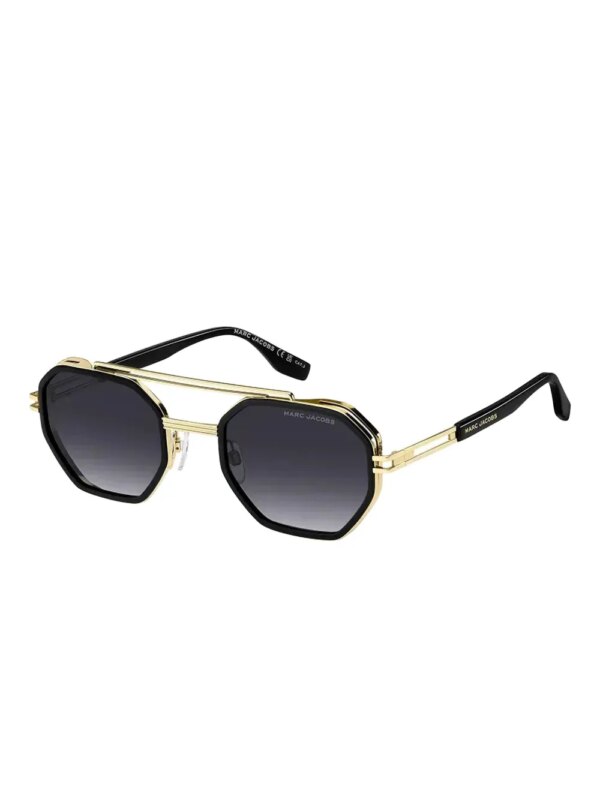 Marc Jacobs Eyewear Zonnebril met geometrisch montuur - Goud