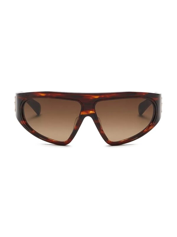 Balmain Eyewear B-Escape zonnebril met shield montuur - Bruin