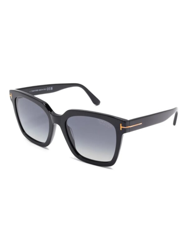 TOM FORD Eyewear Zonnebril met vierkant montuur - Zwart