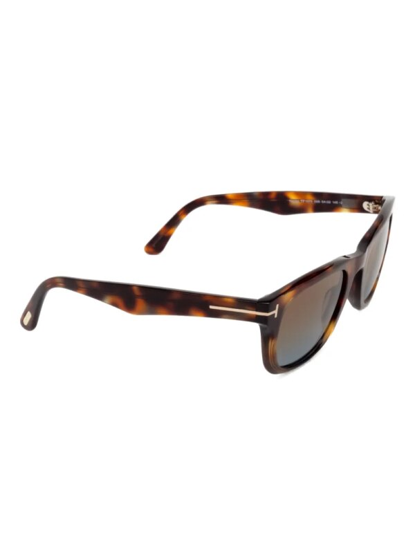 TOM FORD Eyewear Zonnebril met vierkant montuur - Bruin