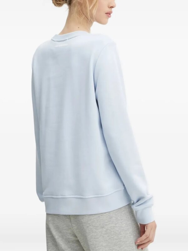 Karl Lagerfeld Sweater met geborduurde zonnebril - Blauw