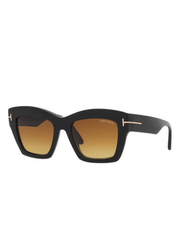 TOM FORD Eyewear Zonnebril met oversized montuur - Zwart