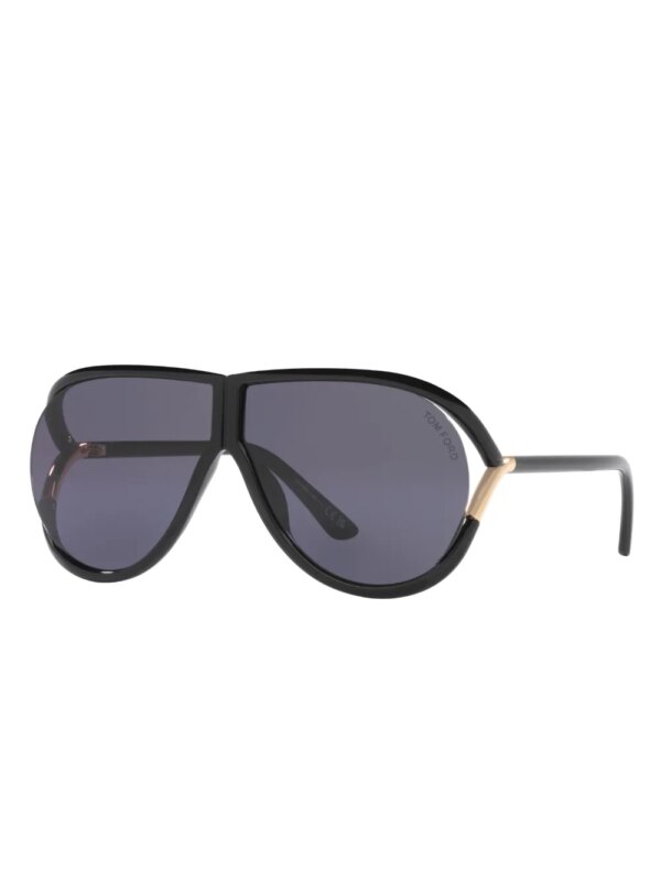 TOM FORD Eyewear TR001938 zonnebril met piloten montuur - Zwart