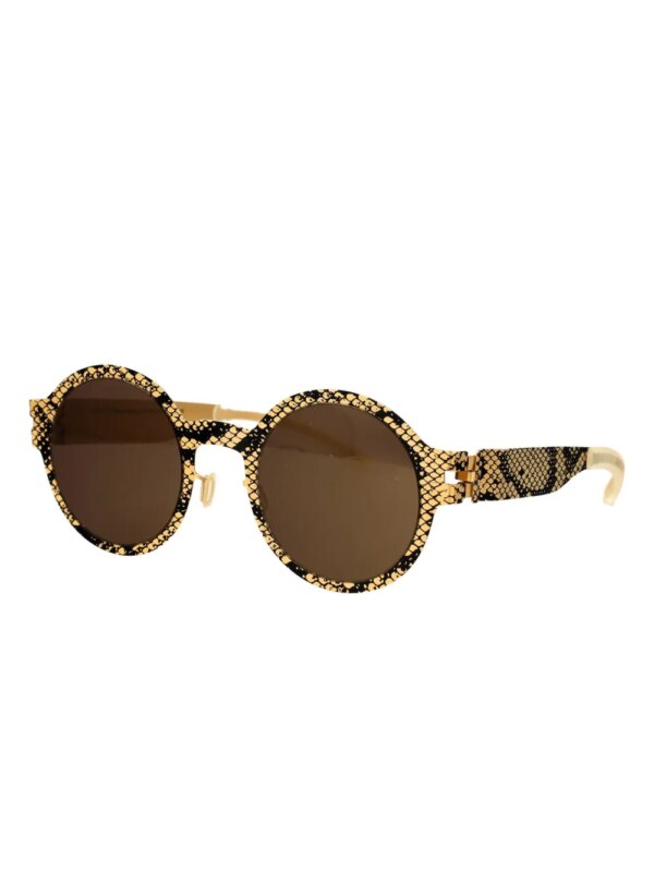 Mykita Zonnebril met rond montuur - Goud