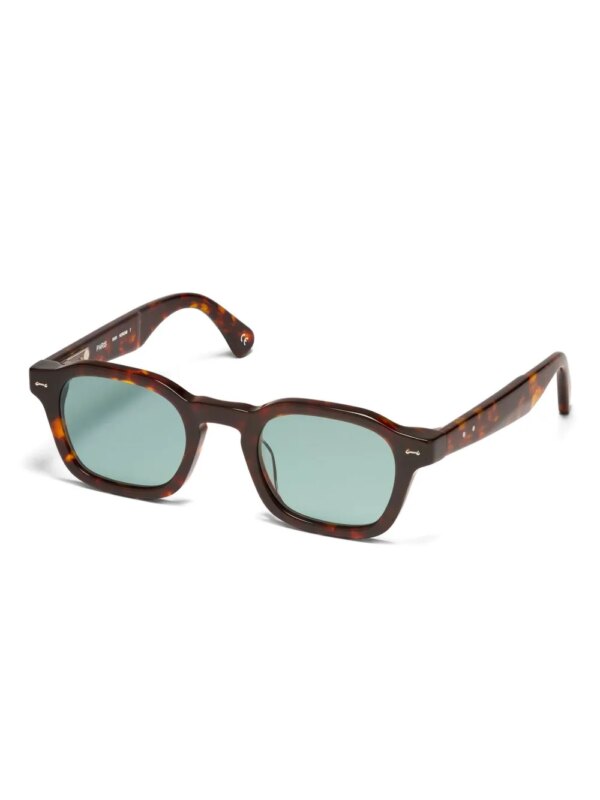 Peter & May Walk Hero zonnebril met vierkant montuur en schildpadschild-effect - Bruin