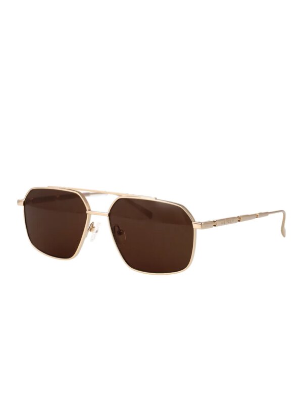 Alexander McQueen Eyewear Zonnebril met vierkant montuur - Goud