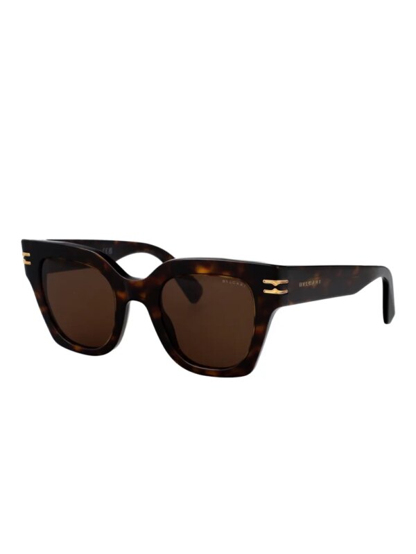 Bvlgari Zonnebril met cat-eye montuur - Bruin
