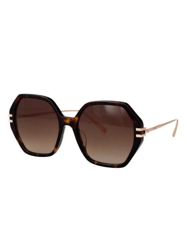Chopard Eyewear Zonnebril met geometrisch montuur - Goud