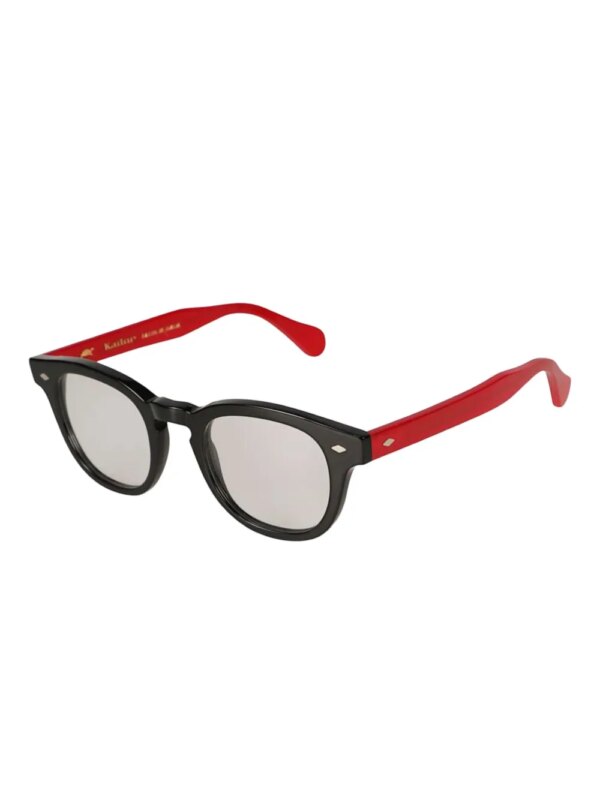 Kador Woody zonnebril met rond montuur - Zwart