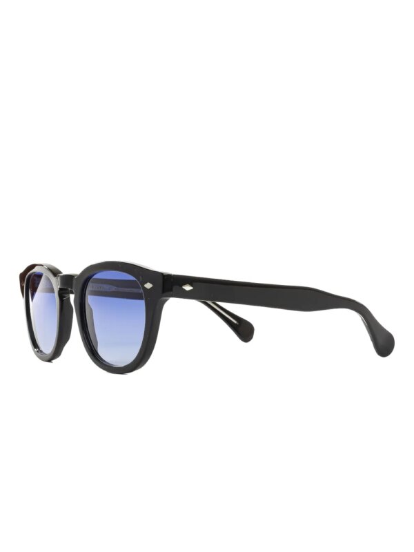 Kador Jolly zonnebril met rond montuur - Zwart