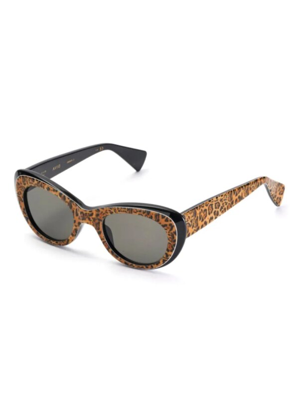 Kador Zonnebril met rond montuur - Zwart