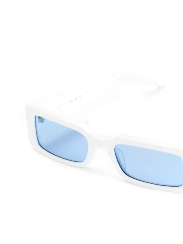 Kador Pin-Up zonnebril met rechthoekig montuur - Wit