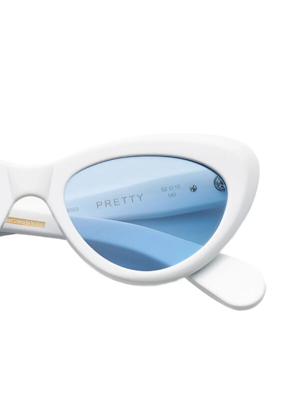 Kador Zonnebril met cat-eye montuur - Wit