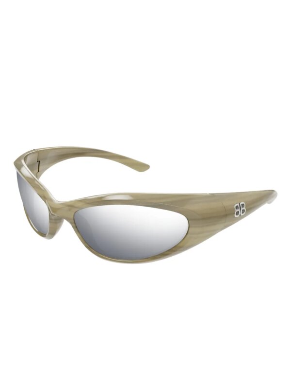 Balenciaga Eyewear Extreme Sporty zonnebril - Beige