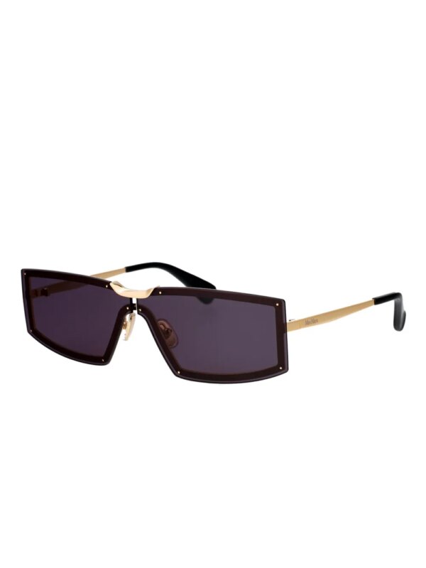 Max Mara Eyewear Zonnebril met rechthoekig montuur - Goud