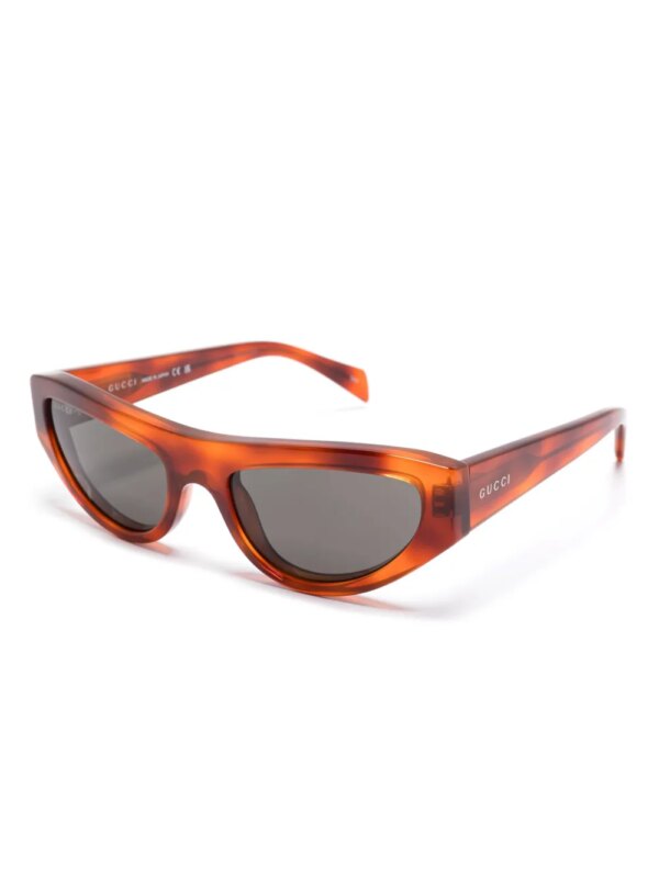 Gucci Eyewear Zonnebril met cat-eye montuur - Oranje