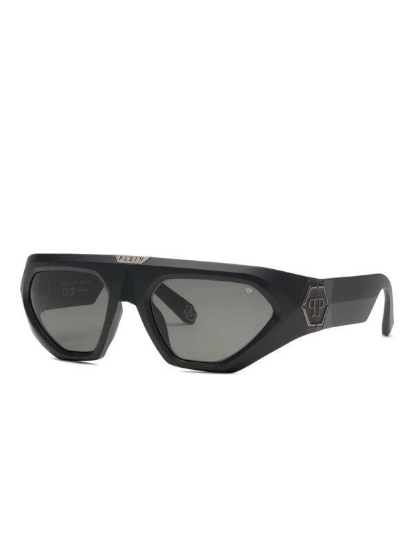 Philipp Plein Eyewear Zonnebril met cat-eye montuur - Zwart