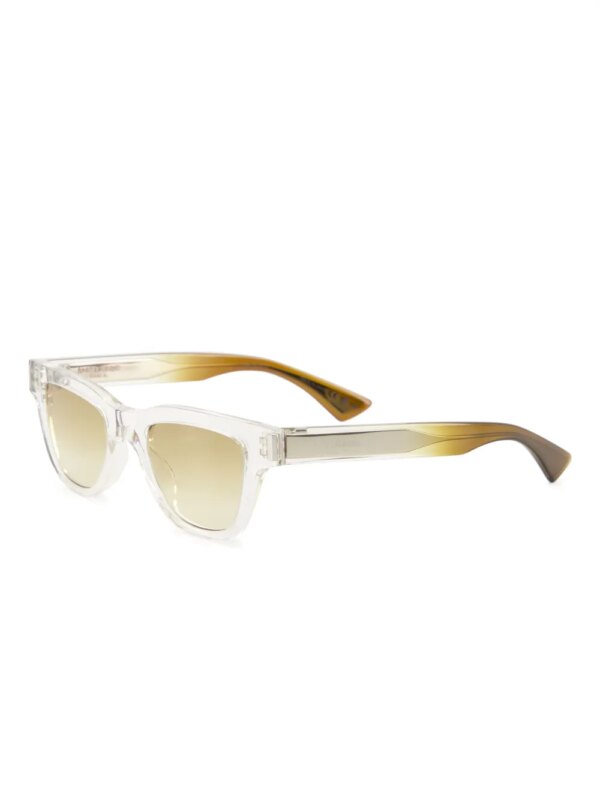Saint Laurent Eyewear Zonnebril met doorzichtig montuur - Beige