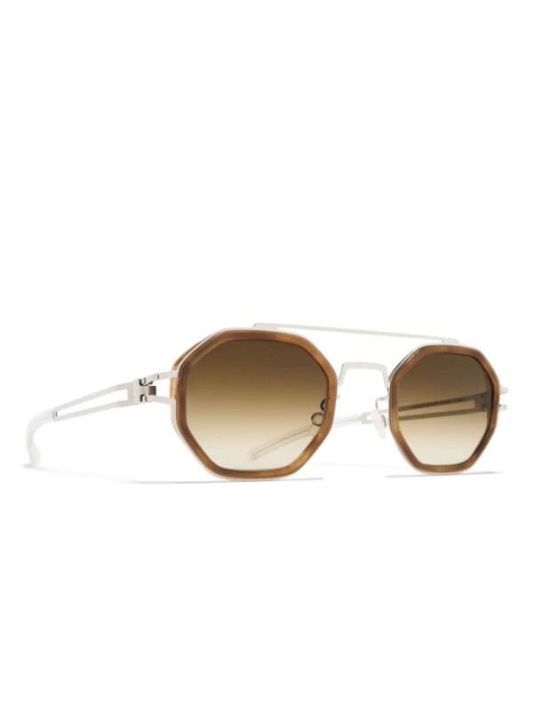 Mykita Zonnebril met geometrisch montuur - Zilver