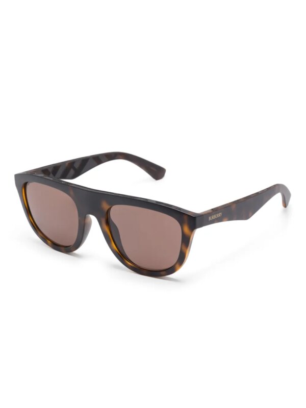 Burberry Eyewear Zonnebril met schilpadschild design - Bruin