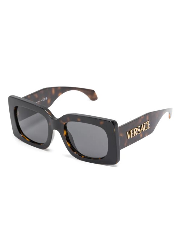 Versace Eyewear Zonnebril met vierkant montuur - Bruin