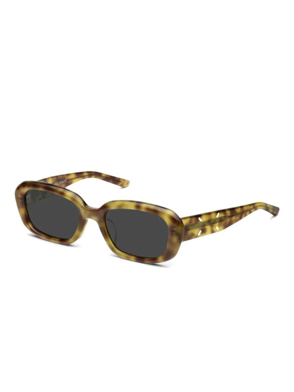 Maison Margiela x Gentle Monster zonnebril met rechthoekig montuur - Bruin
