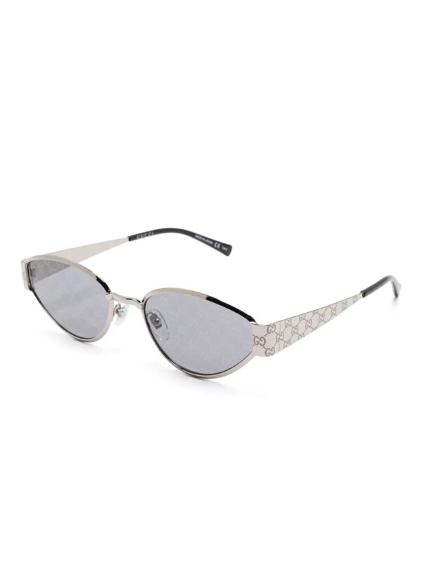Gucci Eyewear Zonnebril met cat-eye montuur - Zilver