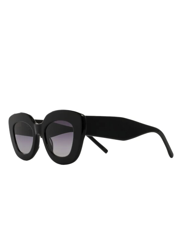 Kaleos Barbara zonnebril met cat-eye montuur - Zwart
