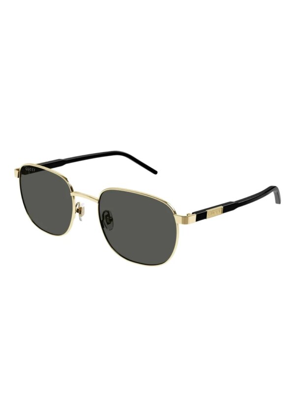 Gucci Eyewear Zonnebril met vierkant montuur - Goud