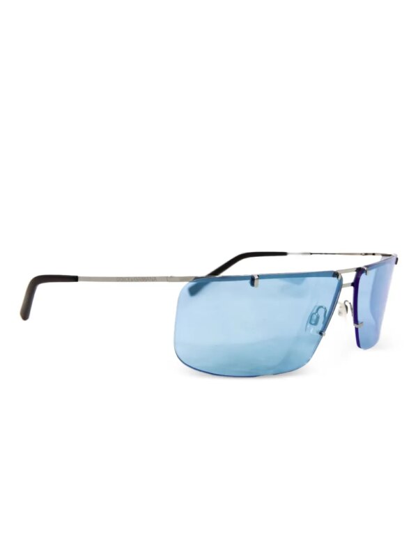 Dolce & Gabbana Eyewear Zonnebril met rechthoekig montuur - Blauw
