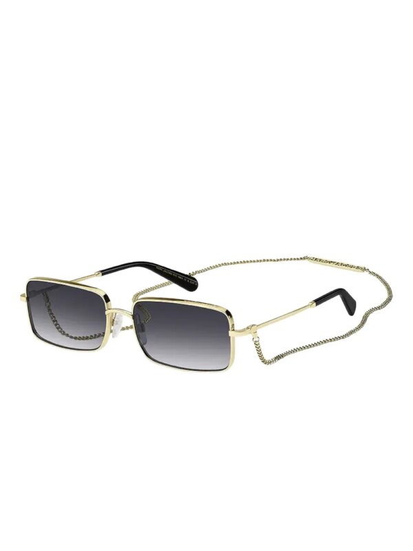 Marc Jacobs Eyewear Zonnebril met rechthoekig montuur - Goud