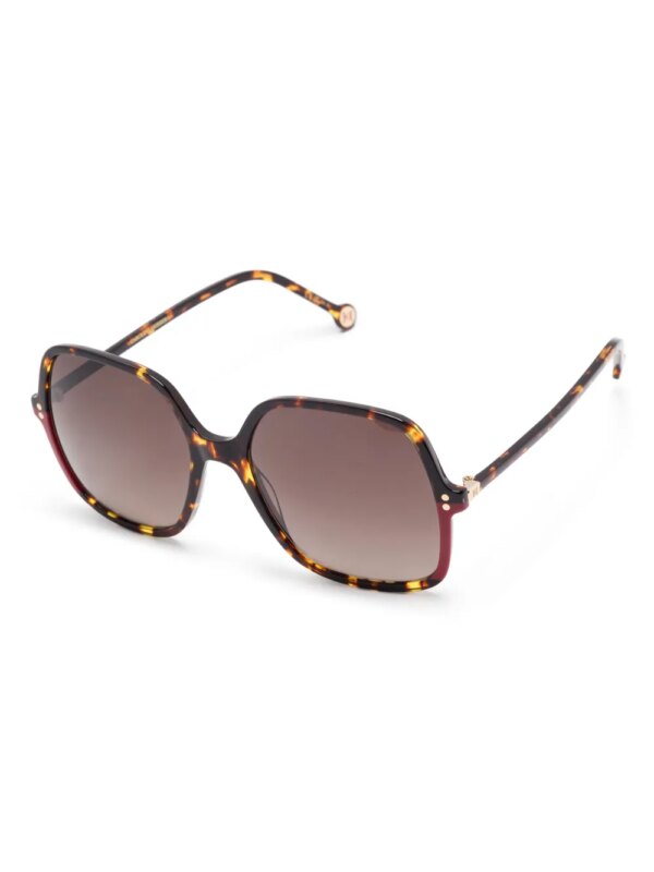 Carolina Herrera Zonnebril met oversized montuur - Bruin