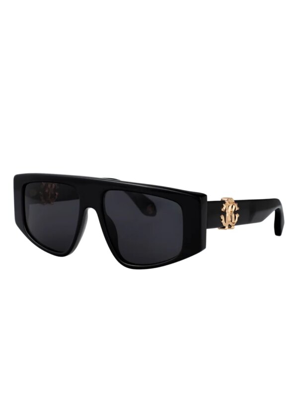 Roberto Cavalli Monogram zonnebril - Zwart