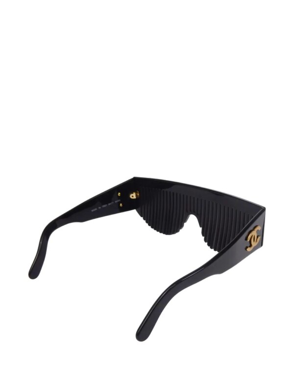 CHANEL Pre-Owned 1990-2000s Hair Combs zonnebril - Zwart