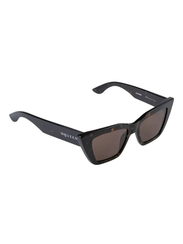 Alexander McQueen Eyewear Zonnebril met cat-eye montuur - Bruin