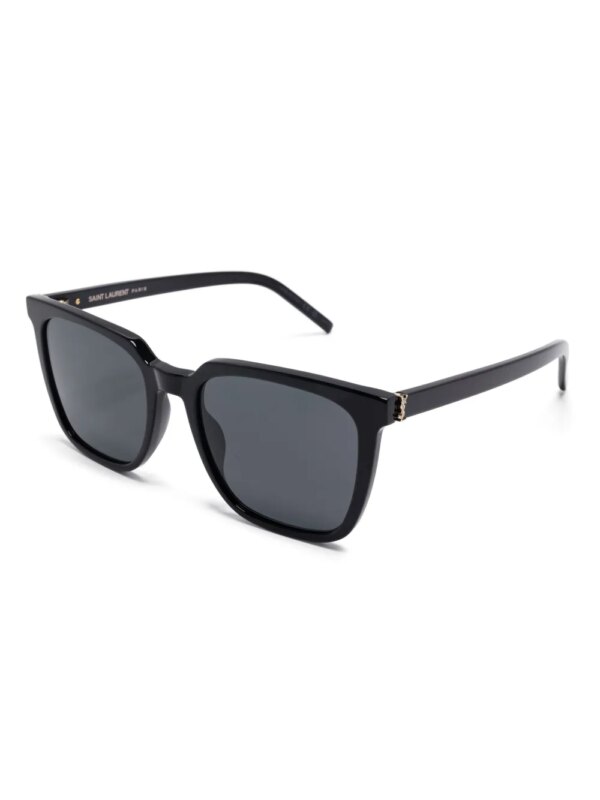 Saint Laurent Eyewear Zonnebril met vierkant montuur - Zwart