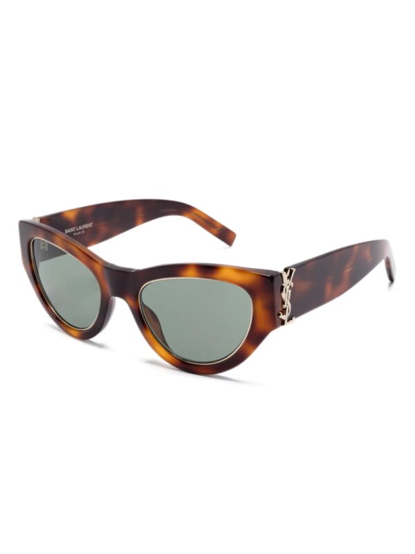 Saint Laurent Eyewear Zonnebril met cat-eye montuur - Bruin