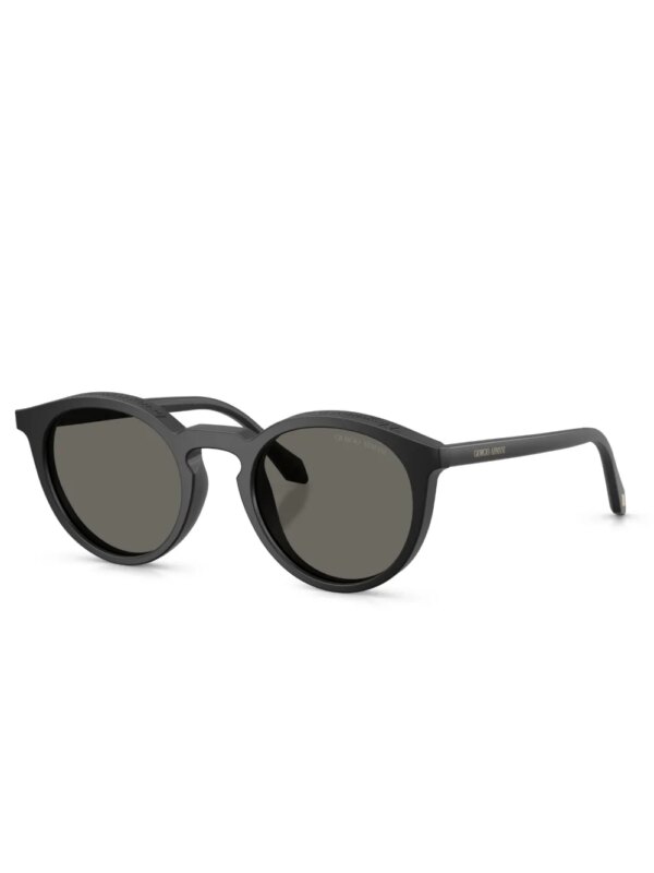 Giorgio Armani Zonnebril met rond montuur - Zwart