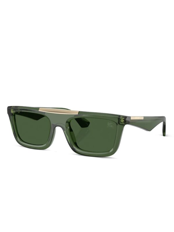 Burberry Eyewear Zonnebril met rechthoekig montuur - Groen