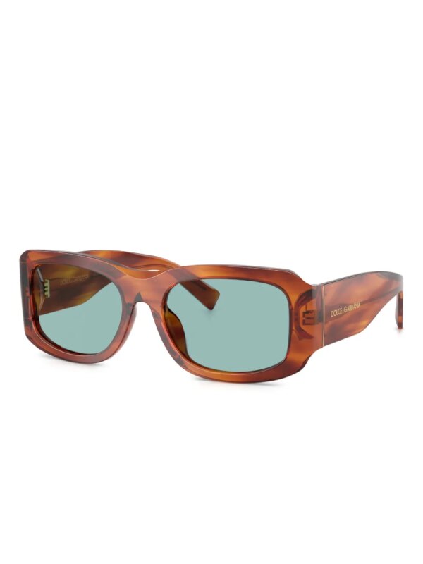 Dolce & Gabbana Eyewear Zonnebril met houten montuur - Bruin
