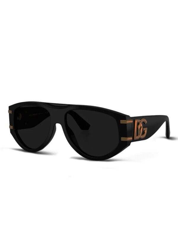 Dolce & Gabbana Eyewear Zonnebril met DG logo - Zwart