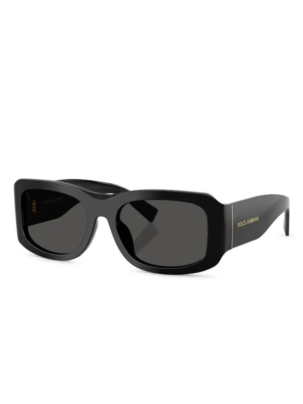 Dolce & Gabbana Eyewear Zonnebril met rechthoekig montuur - Zwart
