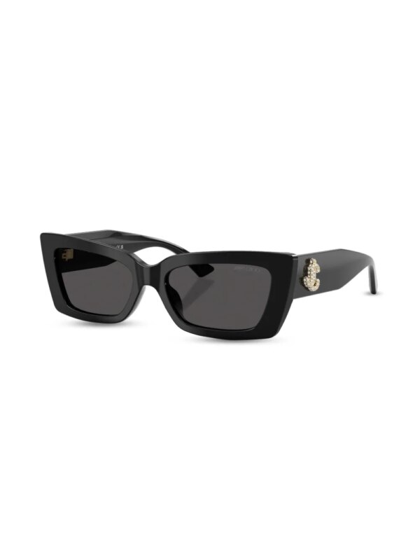 Jimmy Choo Eyewear Zonnebril met logoplakkaat - Zwart