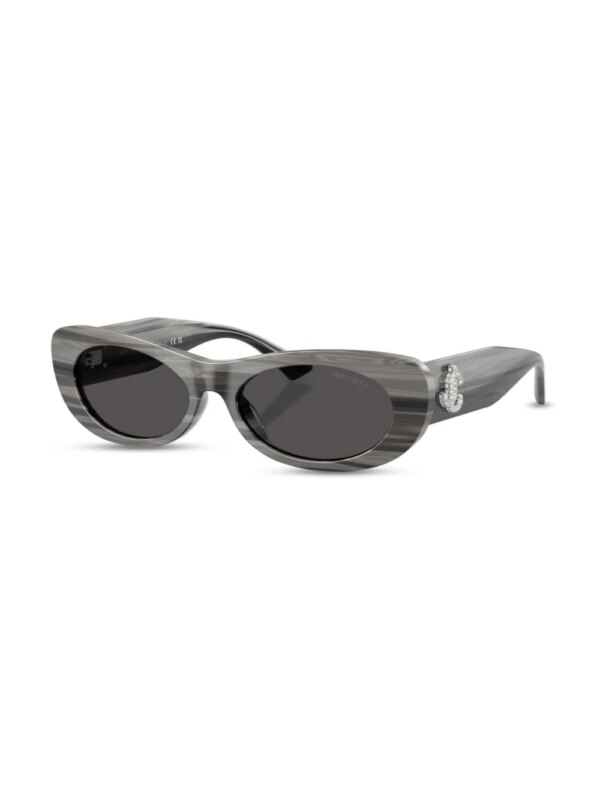 Jimmy Choo Eyewear Zonnebril met logoplakkaat - Zwart