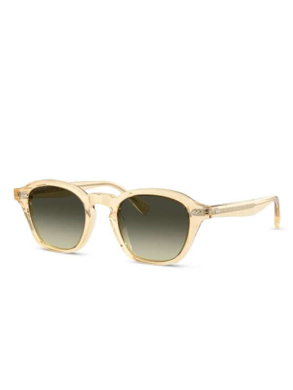 Oliver Peoples Zonnebril met lichtbruin montuur