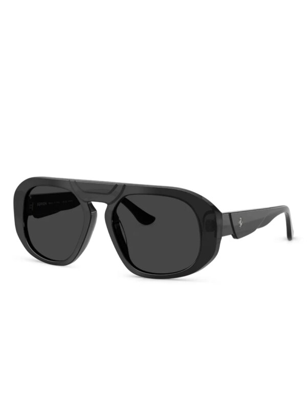 Ferrari Zonnebril met geometrisch montuur - Zwart
