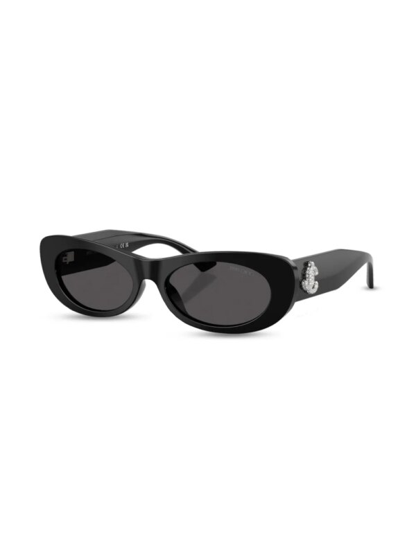 Jimmy Choo Eyewear Zonnebril met logoplakkaat - Zwart