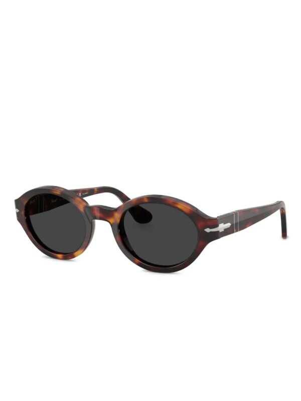 Persol Zonnebril met ovalen montuur - Groen