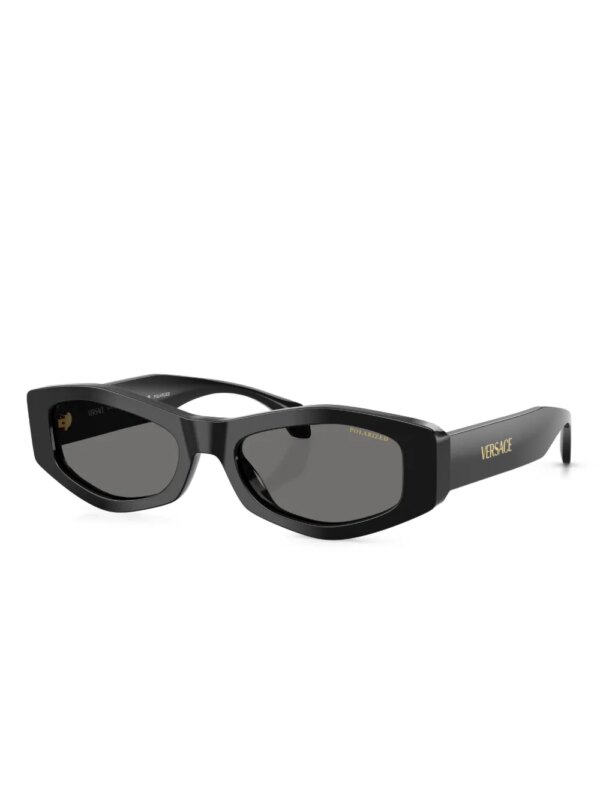 Versace Eyewear Zonnebril met geometrisch montuur - Zwart