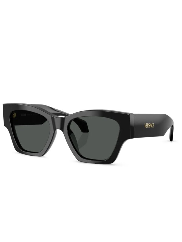 Versace Eyewear Zonnebril met logoprint - Zwart